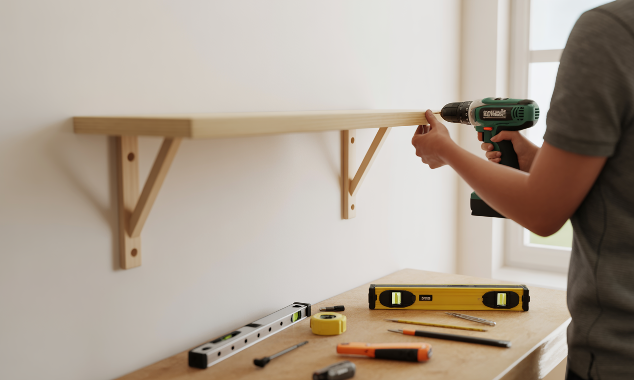 apprenez à fabriquer facilement une étagère murale simple grâce à notre guide diy étape par étape, idéal pour organiser et décorer votre intérieur.