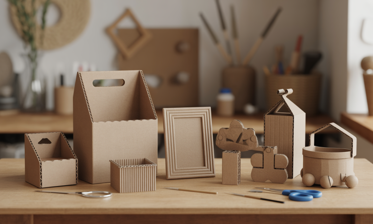 découvrez des idées diy en carton faciles et économiques pour créer des objets uniques et personnalisés chez vous.