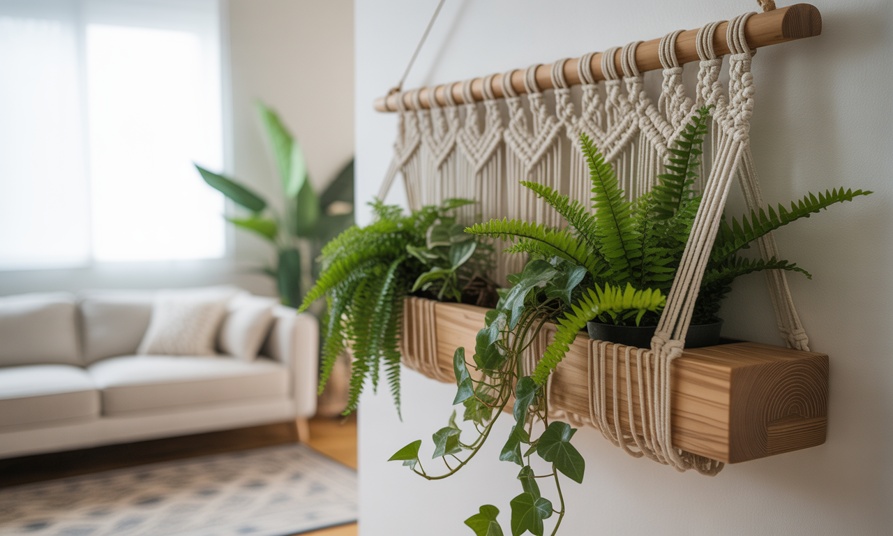 Créer un support mural pour plantes en DIY 3 apprenez à créer un support mural pour plantes en diy, une solution esthétique et pratique pour décorer votre intérieur avec des plantes suspendues faites maison.