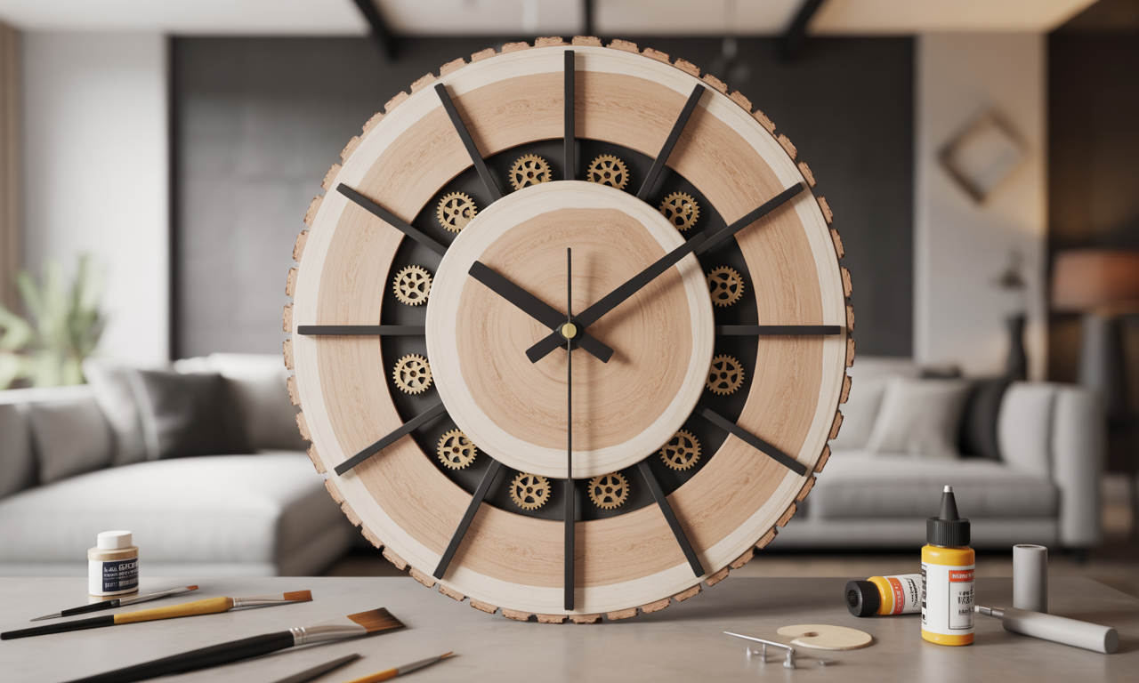 Créer une horloge murale originale grâce au DIY 2 apprenez à créer une horloge murale originale et personnalisée grâce à des idées diy simples et créatives. transformez votre décoration intérieure avec votre propre style unique.