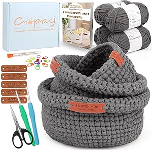 kit crochet panier de rangement